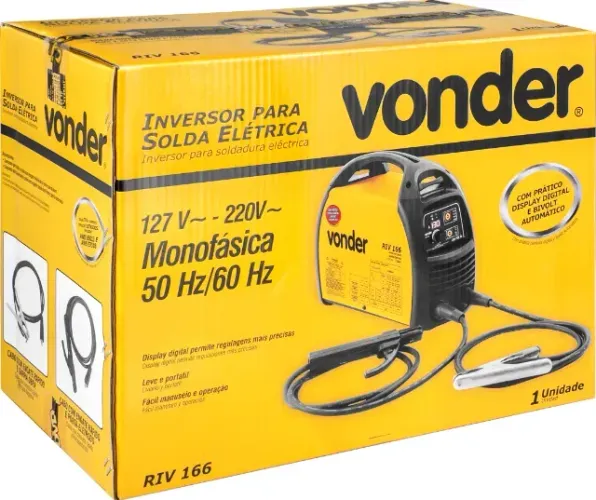 Máquina De Solda Inversora 160a Riv166 Vonder Bivolt
