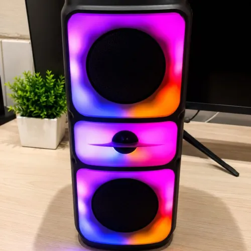 CAIXA DE SOM BLUETOOTH 50W NOVA COM CAIXA E CARREGADOR