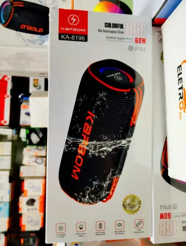 Caixa De Som Bluetooth Kapbom Ka-8196 60w Potente Portátil