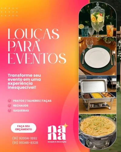 Aluguel de Louças