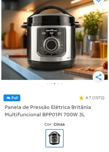 Panela Elétrica Britânia 3L