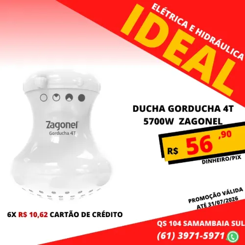 Ducha Gordcuha 4t 5700w Zagonel