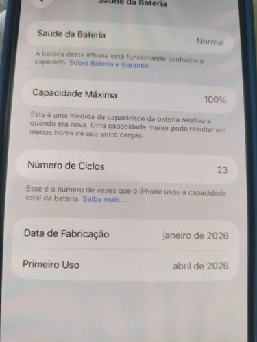 iPhone 17 pro Max 1 mês ativado 