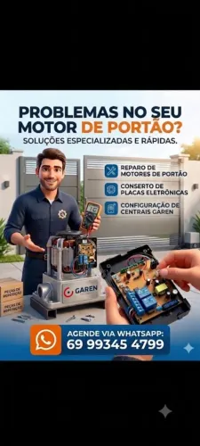 Motores de portao eletrônico/Manutenção e configuração