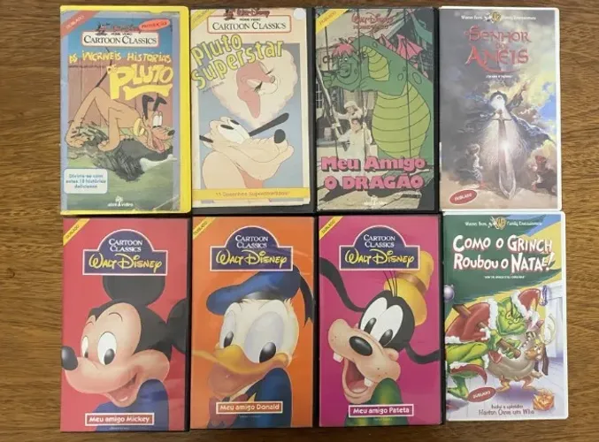 Fitas VHS Raras Disney