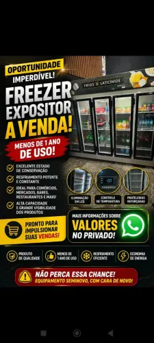 Freezer expositor 5 portas