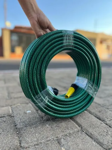 Mangueira Trançada  20M e 30M PVC  Flexível com Esguicho Jardim Irrigação