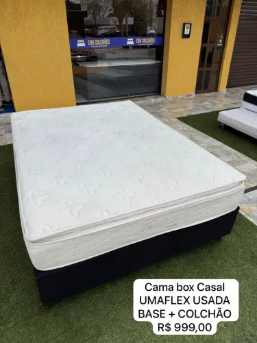 Cama Box Casal UMAFLEX USADA - ENTREGO