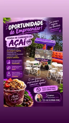 Carrinho de Açaí