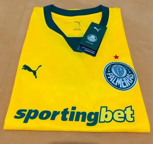 Camisa Palmeiras Amarela Feminina 2025/2026