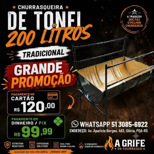 Churrasqueira de latão