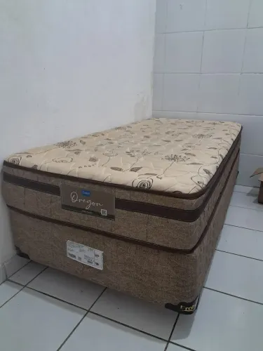 Cama box de solteiro mabel marrom