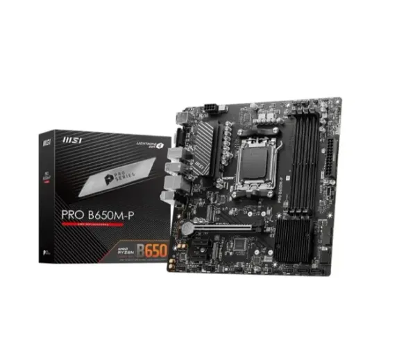 Placa Mãe Msi Pro B650m-p, Matx Am5 Ddr5 HDMI, Displayport Vga M.2 Usb 3.2