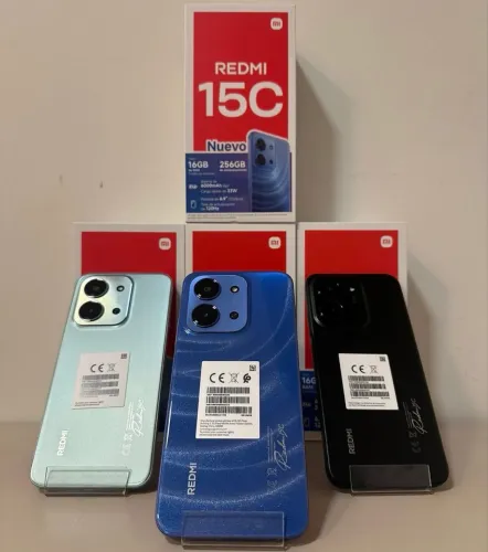 Celular Redmi 15c 256GB 08GB RAM Azul Preto Verde Novo Garantia 