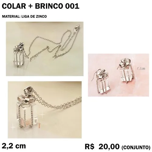 Colar + Brinco - Presente
