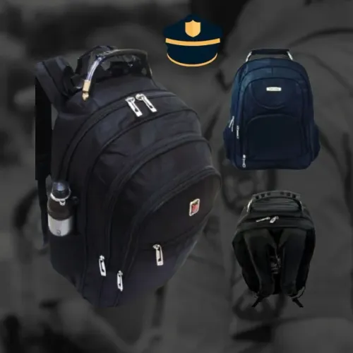 Mochila Padrão Colégio Escola Militar Preta - Conforto e Organização