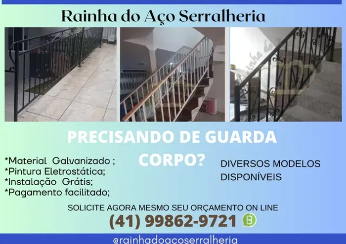 Guarda Corpo escada e sacada