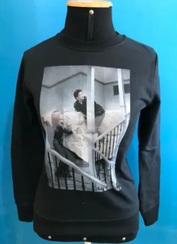 Blusa Moletom Tamanho PP Friends Cor Preto Estampado Feminino C&A Manga Longa Comprida
