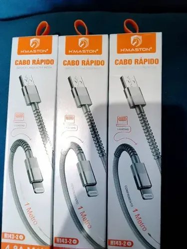 Cabo USB carregador iPhone ótima qualidade