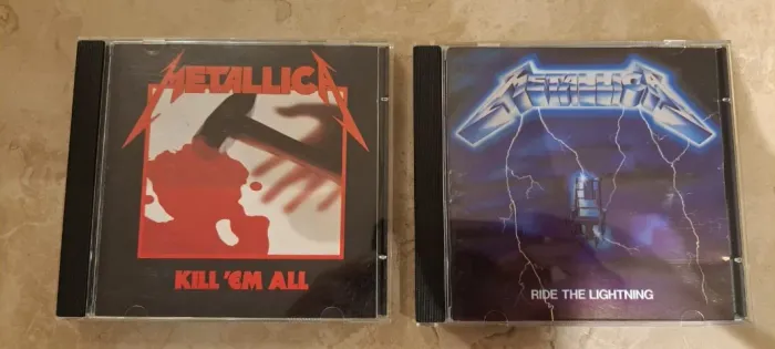 CDs de Rock Metallica em Condição Impecável - Kill 'Em All e Ride the Lightning
