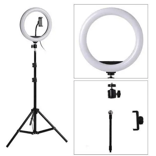 Ring Light Iluminador De Led Com Tripé 12 Polegadas 30cm