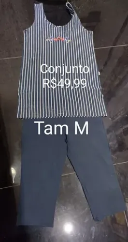 Conjunto azul marinho Tam M
