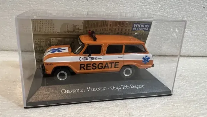 Coleção Veiculos De Serviço Chevrolet Veraneio Onça Três Resgate