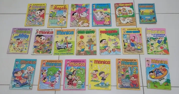 Lote C/19 Gibis Revistas Turma Da Mônica, Chico Bento e Magali