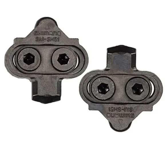 Par de Taquinhos Pedal Clip Shimano Sh51 Para Sapatilhas Mountain-Bike 8540