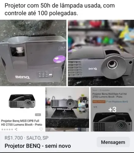 Projetor BENQ semi novo (data show)
