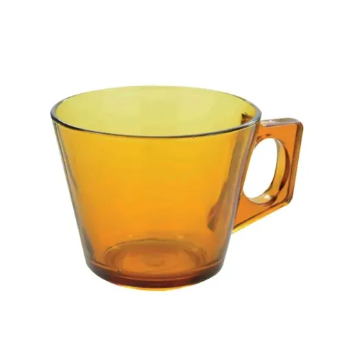 Xicara Vidro Amber Lisa Caramelo 200 Ml (s/ Pires) Ud28