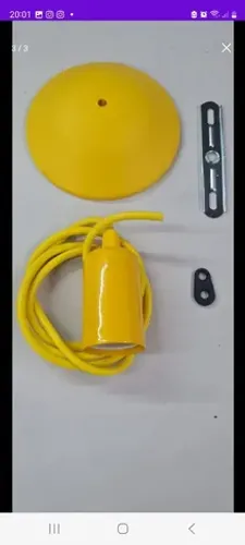 Pendente alumínio kit 2 peças 