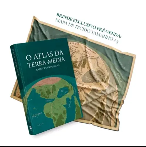 O ATLAS DA TERRA-MÉDIA + POSTER DE TECIDO(NOVO)