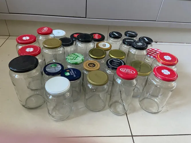 Potes de Vidro para conserva 