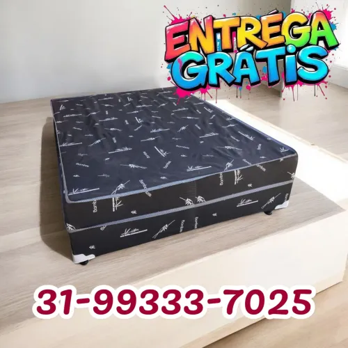 CAMA BOX CASAL ESPUMA D33 / $299,90