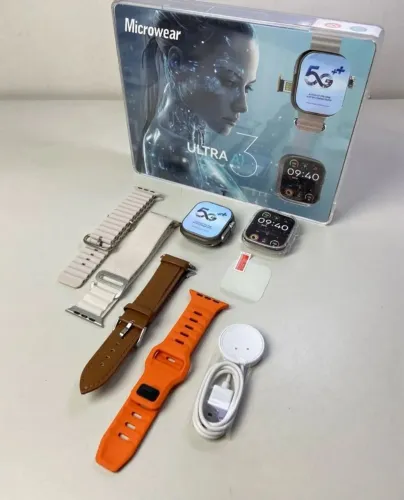 Relógio Smartwatch Microwear Ai 3 Ultra Coloca Chip de Celular