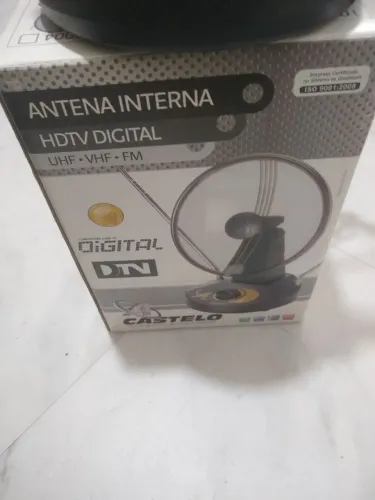 Antena Interna HDTV Digital UHF/VHF/FM Castelo