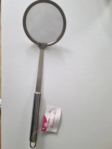 Coador de Fritura escumadeira em Aço Inox - Novo
