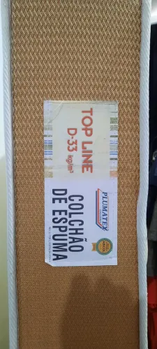 COLCHÃO NOVO CASAL ESPUMA TOP LINE PLUMATTEX+DENSIDADE D33 NOVO