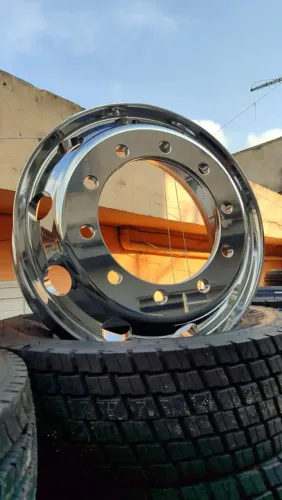 Roda Aluminio Para Caminhão 22,5 Com 10 Furos