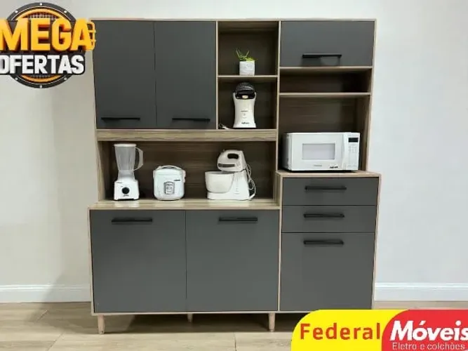 Armário de Cozinha Compacta ALL BLACK (VÁRIAS CORES)