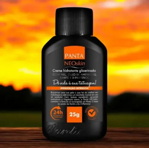 1x creme hidratante para tatuagem restaurador dérmico - panta neoskin 25g