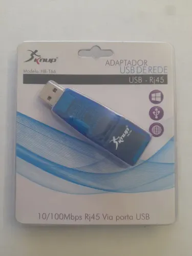 Adaptador USB RJ45 10/100Mbps - Novo