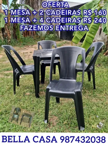 VENDO LINDA MESA COM CADEIRA AUW SIS.DUX.SIZ. DJS.W 8S.E FU SMW DBXK E.E DJE. E ENTREGO DK