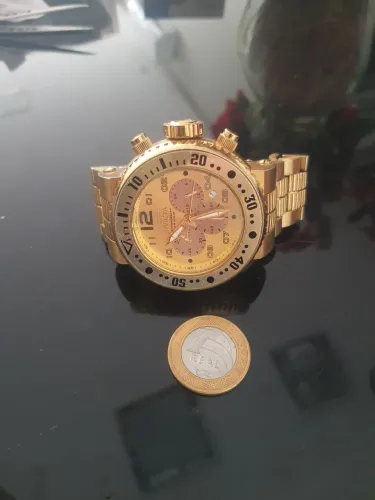 Relógio Invicta Masculino Dourado