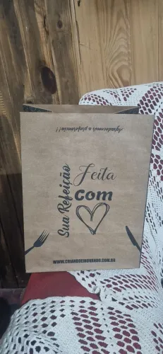 Saco Kraft para delivery GG