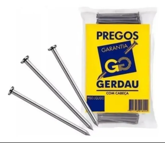 12 kg Pregos Gerdau 22 x 42 com Cabeça - Qualidade Garantida  Novo