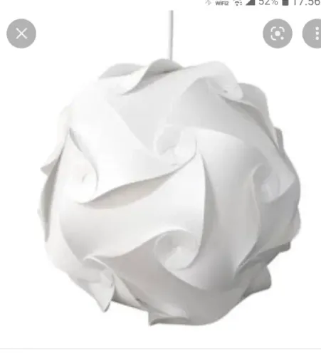 Pendente Orbit branca grande 45 cm de diâmetro