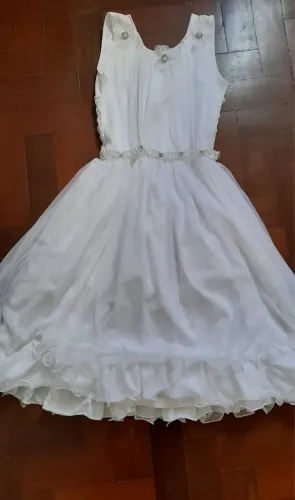 Vestido branco infantil 