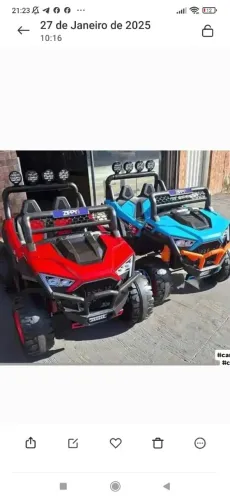Carro elétrico infantil 4x4 para 2 crianças 
